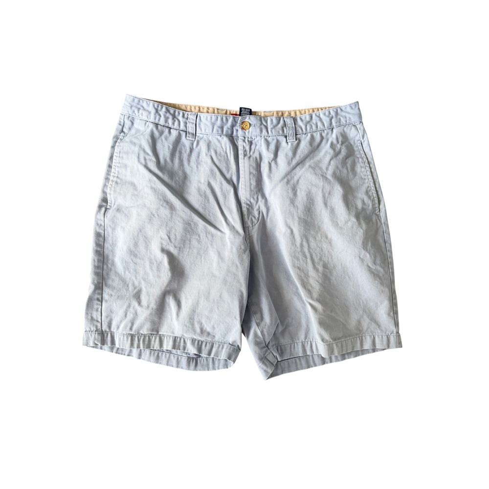 Chaps Men's 38 Light Blue Flat Front Chino Shorts | SKU 1040